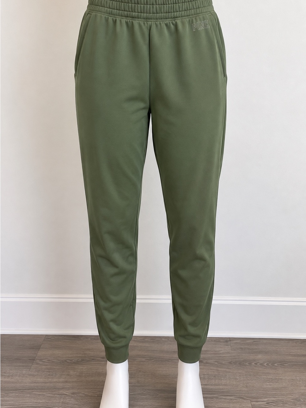 PINK Victoria's Secret Olive Green Slim Jogger Sweatpants